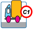 Driving license category: C1 - Trucks (lorry)